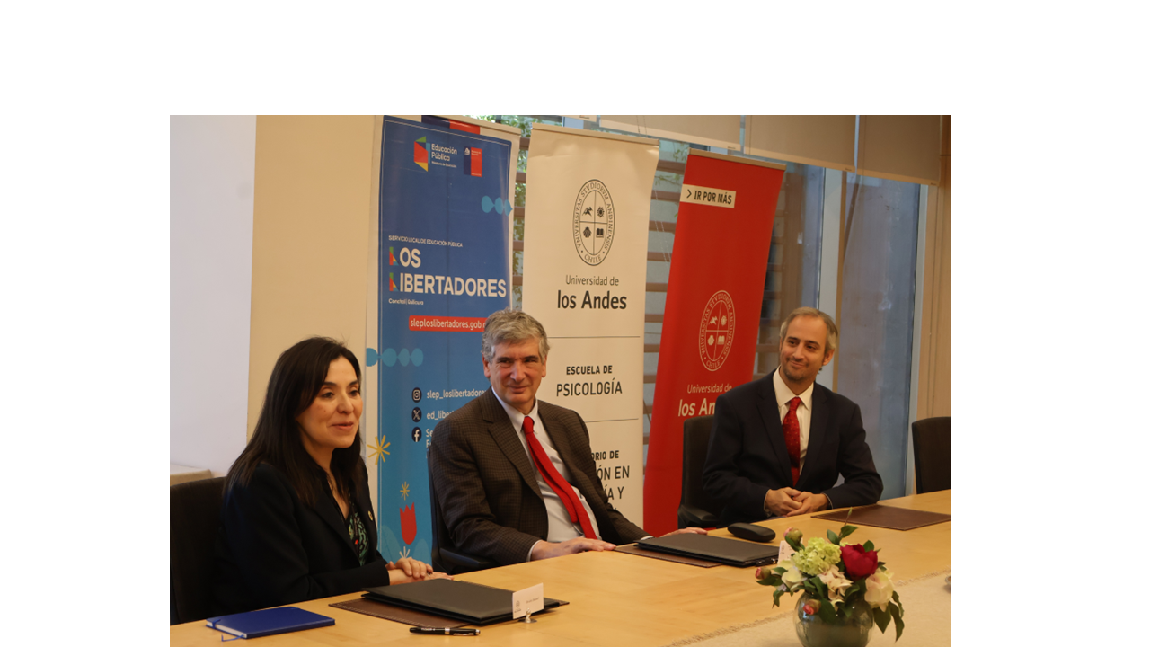 Universidad de Los Andes firmó convenio de colaboración con el Servicio Local de Educación Pública Los Libertadores