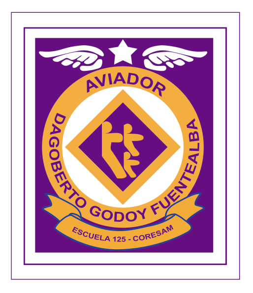Insignia de Escuela E-125 Aviador Dagoberto Godoy